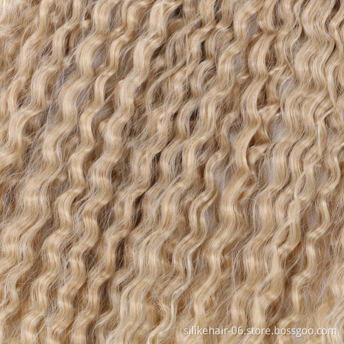 Synthetic Soft Long Water Wave Crochet Hair Synthetic Brazilian Braids Hair Extension ombre Brazilian Braids Curly Crotchet Hair